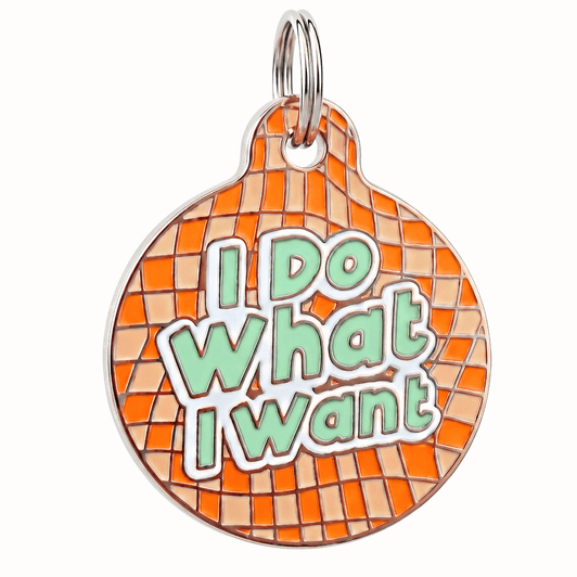 I Do What I Want - Enamel Dog Tag I Do What I Want - Enamel Dog Tag
