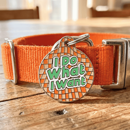 I Do What I Want - Enamel Dog Tag I Do What I Want - Enamel Dog Tag