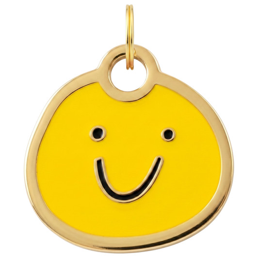 Silly Little Guy - Gold Enamel Tag