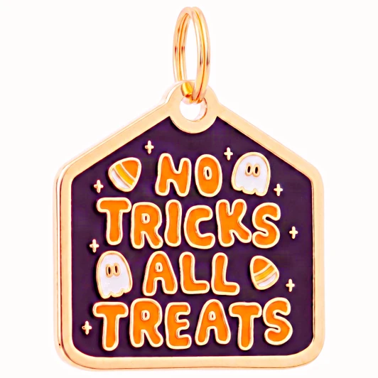 No Tricks All Treats - Halloween Dog Tag