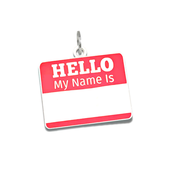 Hello My Name Is Pet Name Tag