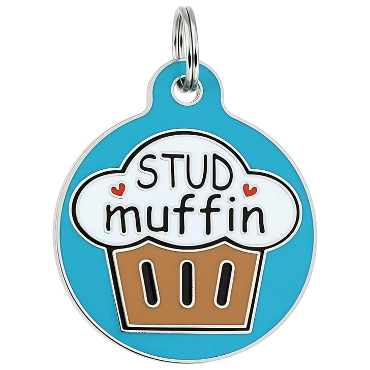 Stud Muffin - Enamel Dog Tag
