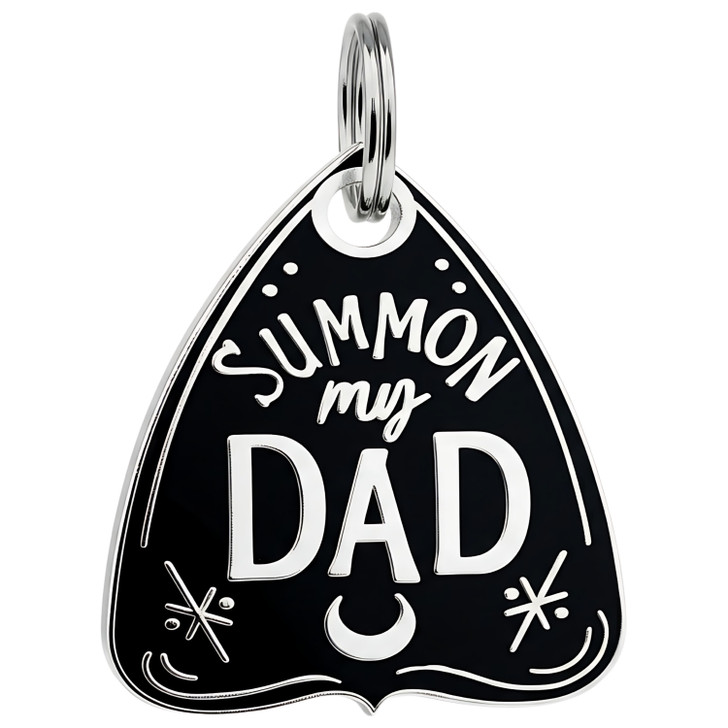 Summon My Dad - Enamel Pet Tag