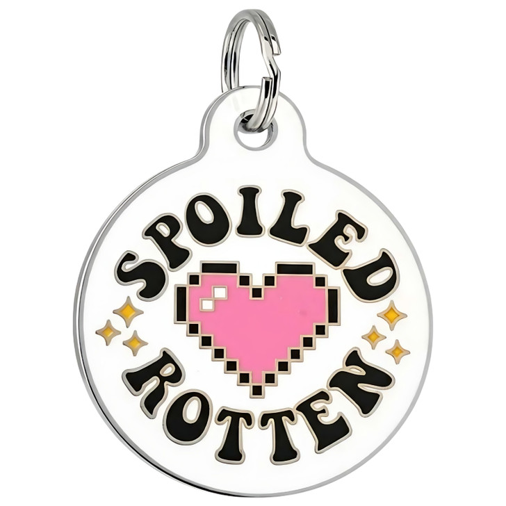 Spoiled Rotten - Enamel Dog Tag