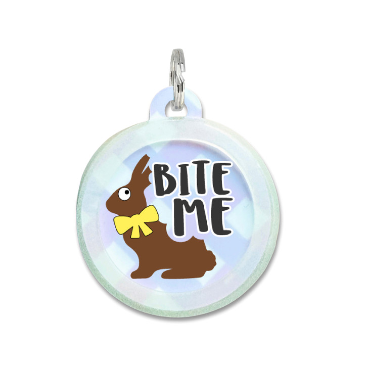 Easter Bite Me - Silent Dog Tag