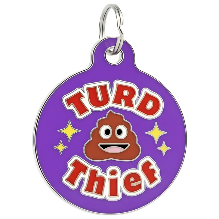 Turd Thief - Enamel Dog Tag