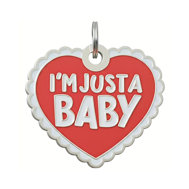 I'm Just a Baby - Enamel Dog Tag