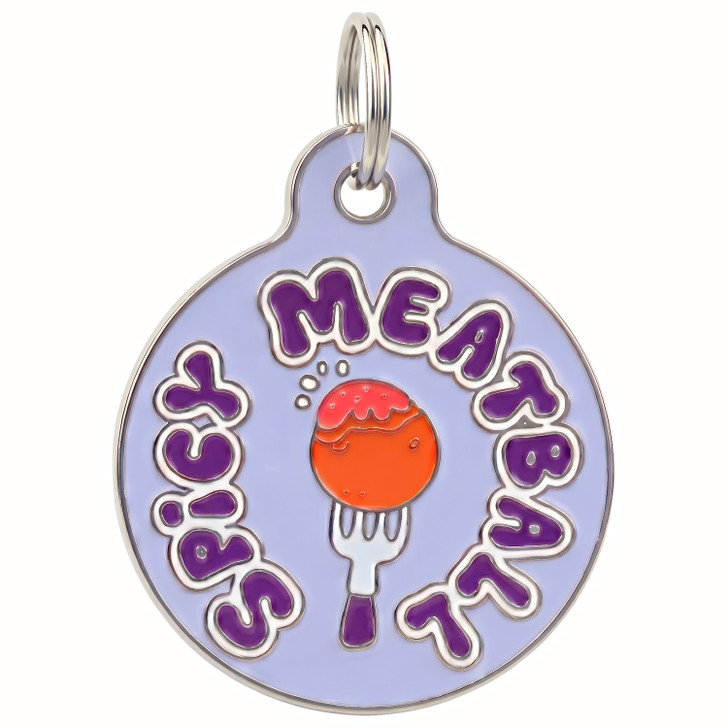 Spicy Meatball - Enamel Dog Tag