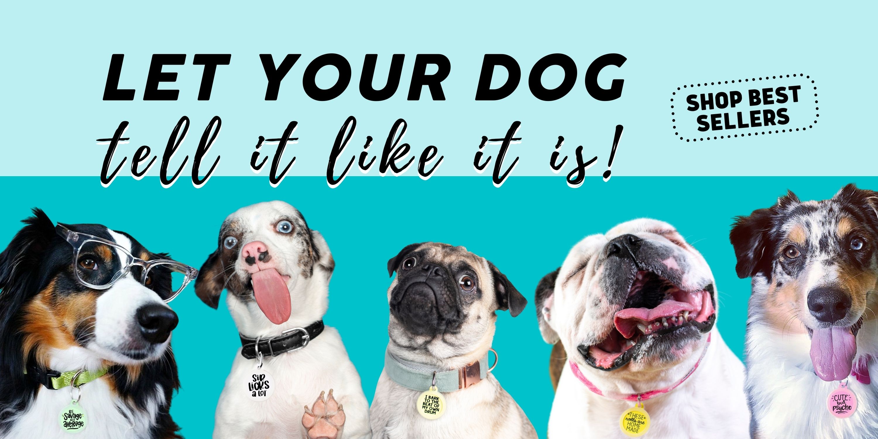 Bad s Funny Dog s For Sale Custom Pet Id s