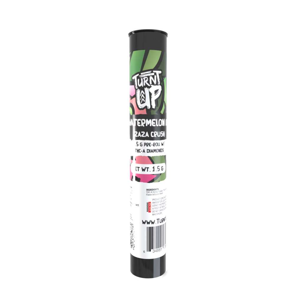 Turnt Up THCa Zaza Crush Pre-Roll – Watermelon Ice | Colorado Cures