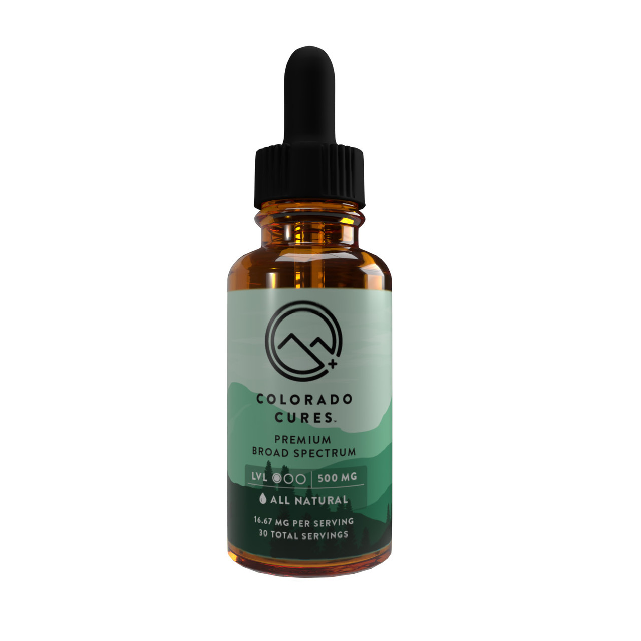 500mg Broad Spectrum CBD Tincture All Natural 30mL