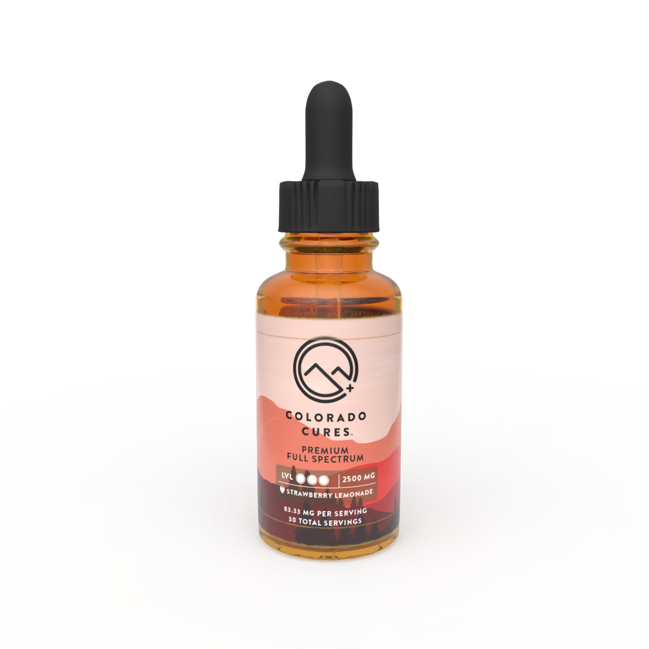 2500mg Strawberry Lemonade Full‑Spectrum CBD Tincture – 30ml