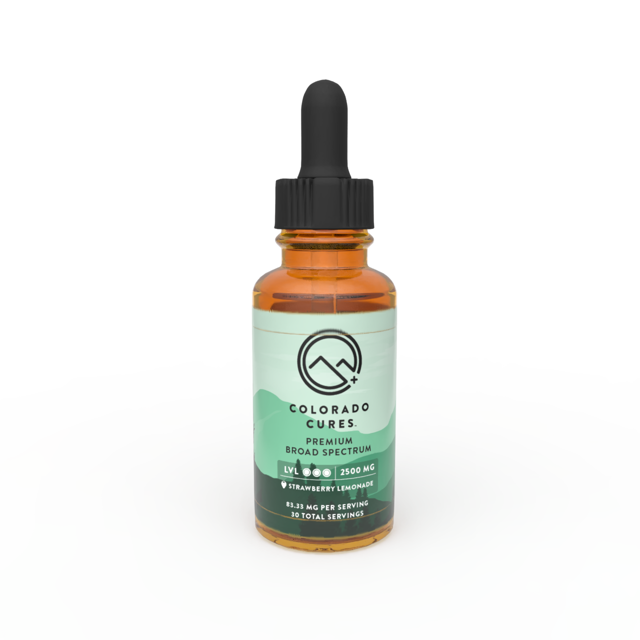 Colorado Cures - 2500mg Broad Spectrum CBD Tincture - Strawberry