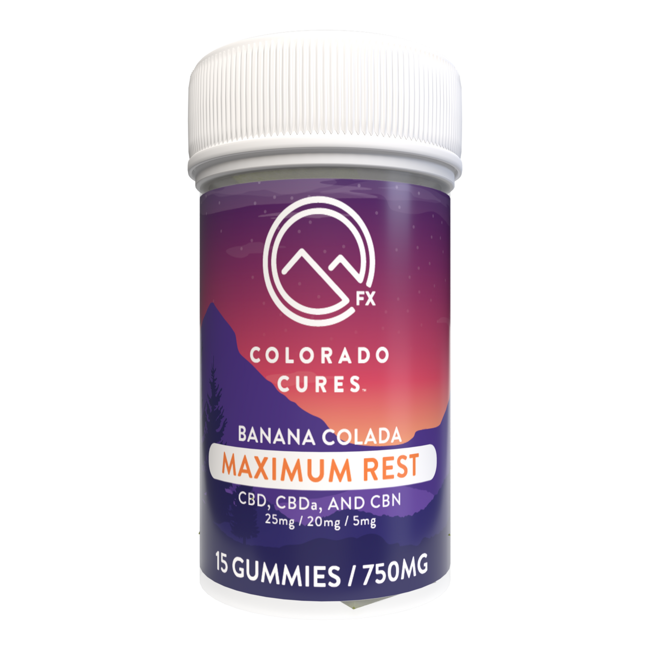 COLORADO CURES FX MAXIMUM REST GUMMIES 750MG 15PK
