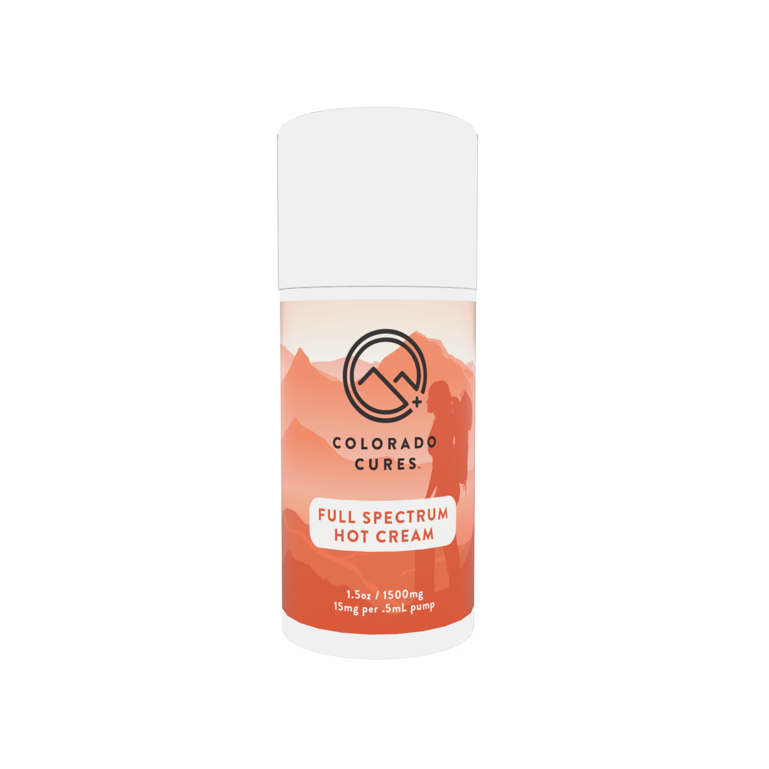 Colorado Cures Full Spectrum CBD Hot Cream 1500mg 1.5oz