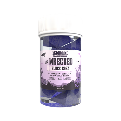 ANCHORED - SHIPWRECKED - BLACK RAZZ - 20CT  Thc gummy