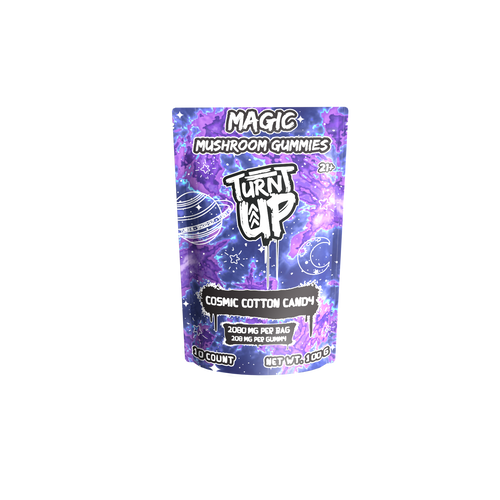 TURNT UP - MAGIC MUSHROOM - COSMIC COTTON CANDY - 10PK magic mushroom gummies