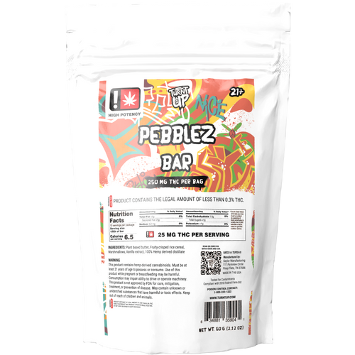 Turnt Up - Treat Bar - Pebblez - 250mg