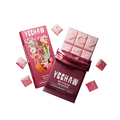 Yeehaw Infused Chocolate Bar - Strawberry Milk