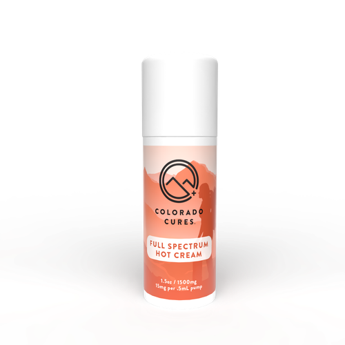 Colorado Cures 1500mg full spectrum CBD hot cream 1.5oz
