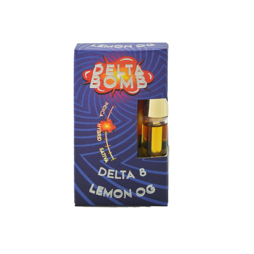 DELTA BOMB - DELTA 8 CARTRIDGE - LEMON OG 1G Disposable vapes,