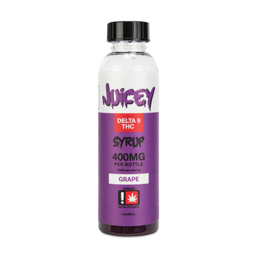 Juicey Delta‑9 THC Syrup Blue Razz 400mg – Fruity THC Drink