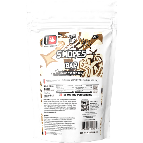 Turnt Up - Treat Bar - S'mores - 250mg