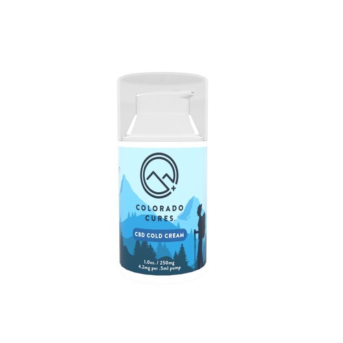 Colorado Cures 250mg CBD cold cream 1oz travel size
