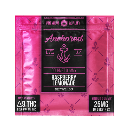 Anchored - Delta 9 Gummy - Raspberry Lemonade - 25mg