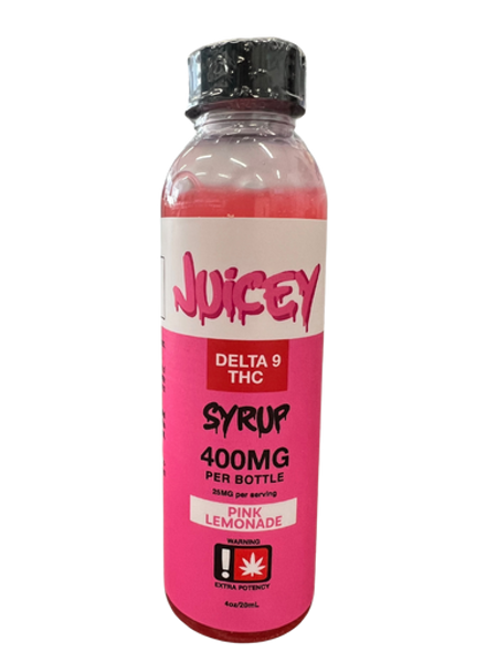 JUICEY DELTA 9 SYRUP - PINK LEMONADE - 400MG delta 9 syrup