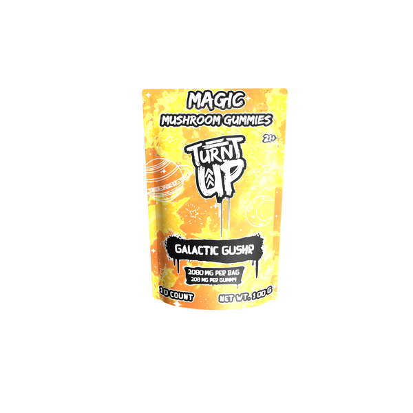 TURNT UP - MAGIC MUSHROOM - GALACTIC GUSHER - 10PK magic mushroom gummies