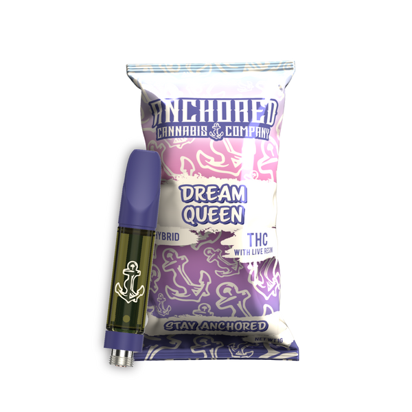 ANCHORED - THCA / LIVE RESIN CART - DREAM QUEEN - 1G thca live resin