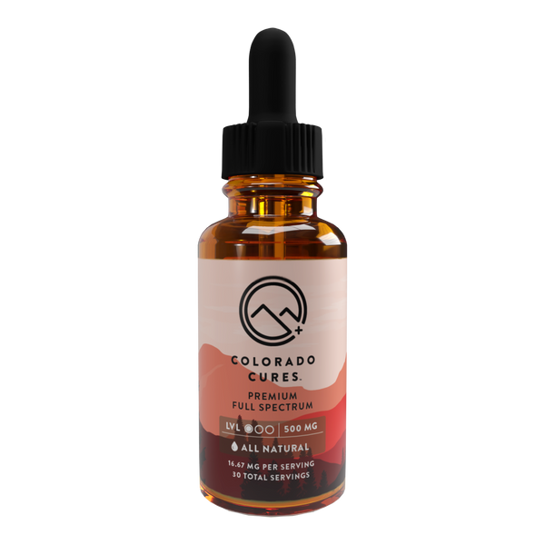 500mg CBD Full Spectrum Tincture - All Natural 30mL