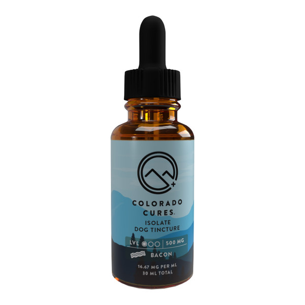 500mg Isolate CBD Tincture for Dogs - Bacon 30mL