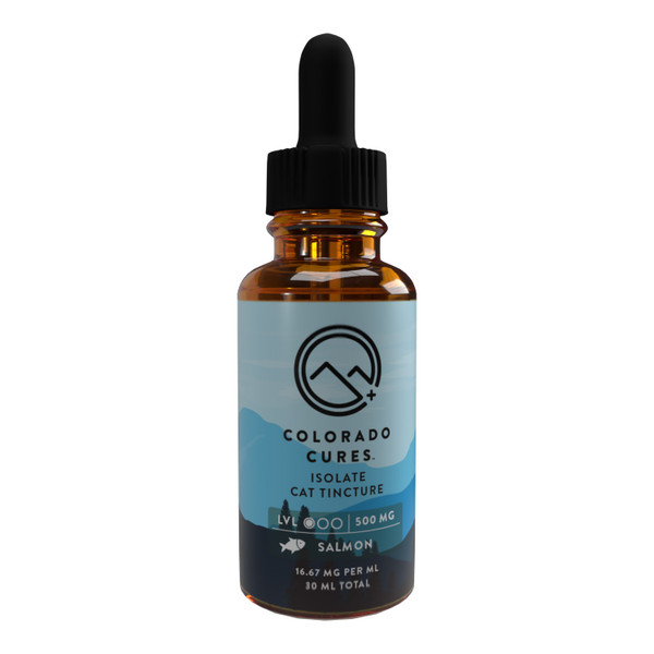 500mg Isolate CBD Cat Tincture - Salmon 30mL Pet tincture