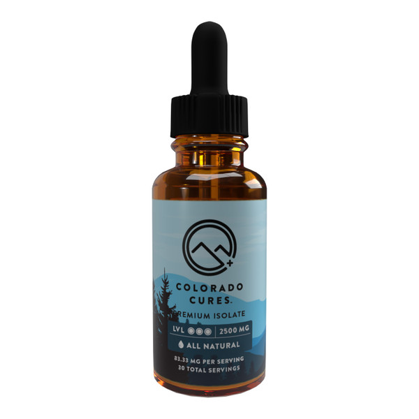 2500mg Isolate Tincture - All Natural 30mL Cbd Isolate Tincture,