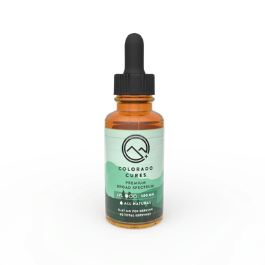 500mg All Natural Broad‑Spectrum CBD Tincture – 30ml | Colorado Cures