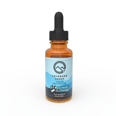 500mg Peanut Butter CBD Isolate Tincture for Dogs – 30ml