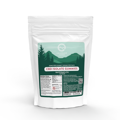 CBD Isolate Gummies – Watermelon (500mg) | Colorado Cures