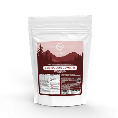 CBD Isolate Gummies – Strawberry (500mg) | Colorado Cures