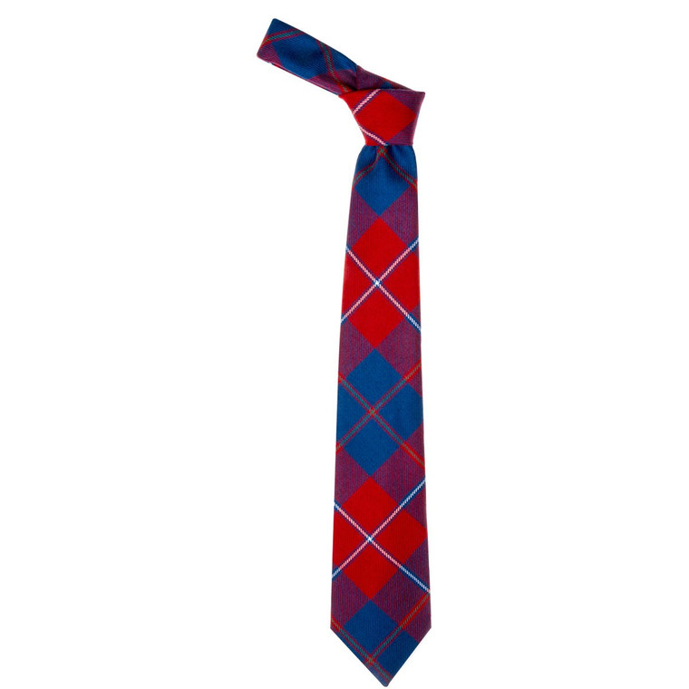Galloway Red Modern  Tartan Tie