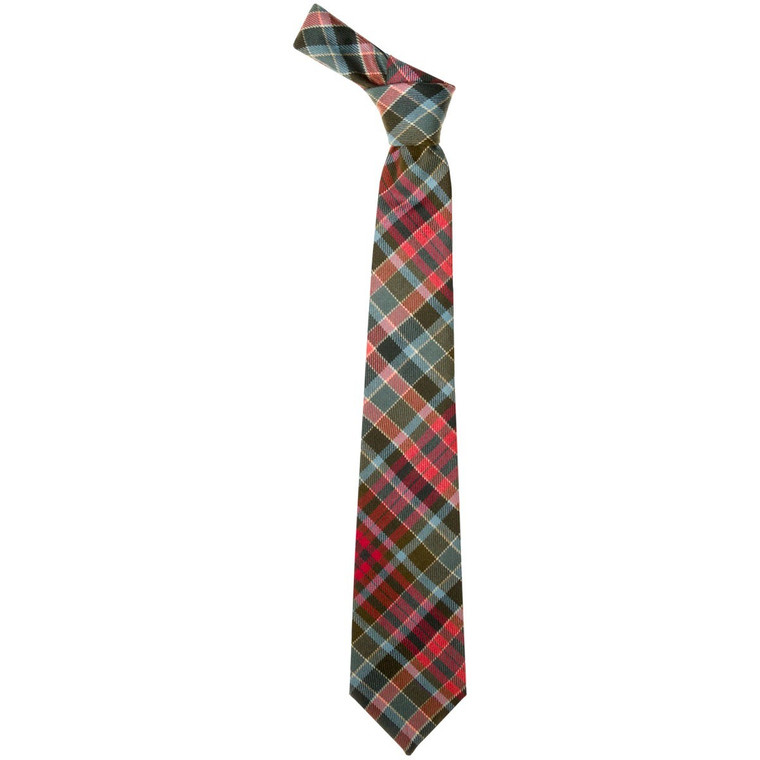 Gordon Red Weathered  Tartan Tie