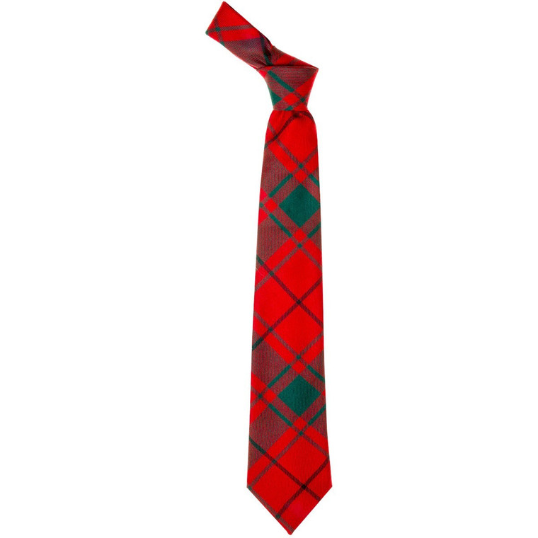 Macdonald Of The Isles Red Modern  Tartan Tie
