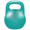 Kettle Bell - Teal - Style A - Yard Card