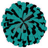 Pom Pom - Teal and Black - Style A - Yard Card