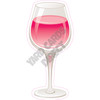 Pink Wine - Style A - Yard Card