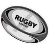 Rugby Ball - Black - Style A - Yard Card