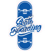 Statement - Skateboarding - Medium Blue - Style A - Yard Card