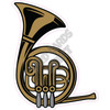 French Horn - Style A - Yard Card