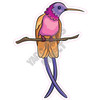 Bird - Pink and Purple - Style B - Yard Card